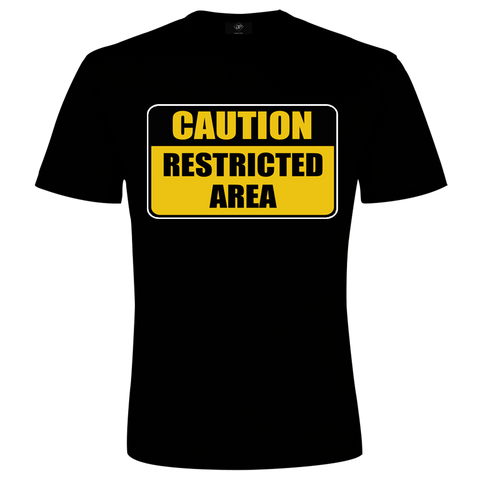 T-shirt caution